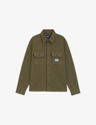 Logo-Tag Regular-Fit Cotton-Blend Shirt by HUGO BOSS