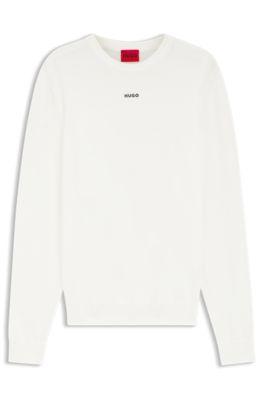 Logo-detail sweater in cotton by HUGO BOSS