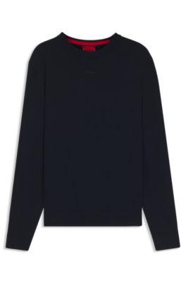 Logo-detail sweater in cotton by HUGO BOSS