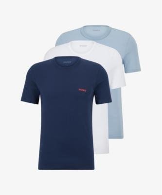 Logo-embroidered regular-fit cotton T-shirt pack of two by HUGO BOSS