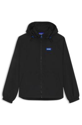 Logo-patch windbreaker with water-repellent finish by HUGO BOSS