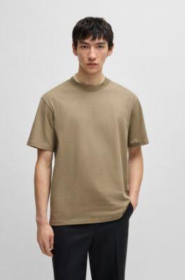 Logo-print T-shirt in cotton jersey by HUGO BOSS