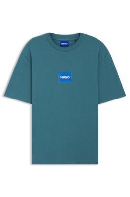 Logo-print T-shirt in cotton jersey by HUGO BOSS