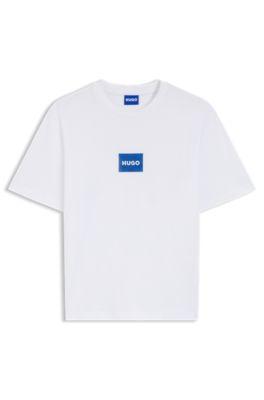 Logo-print T-shirt in cotton jersey by HUGO BOSS