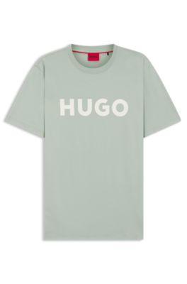 Logo-print T-shirt in cotton jersey by HUGO BOSS