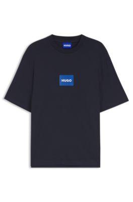Logo-print T-shirt in cotton jersey by HUGO BOSS