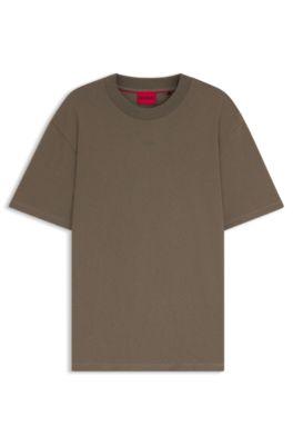 Logo-print T-shirt in cotton jersey by HUGO BOSS