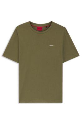 Logo-print T-shirt in cotton jersey by HUGO BOSS