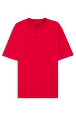 Logo-print T-shirt in cotton jersey by HUGO BOSS