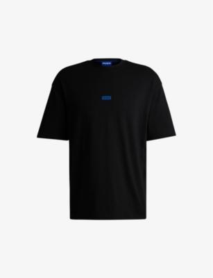 Logo-print loose-fit cotton-jersey T-shirt by HUGO BOSS