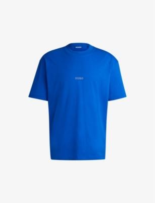 Logo-print relaxed-fit cotton T-shirt by HUGO BOSS
