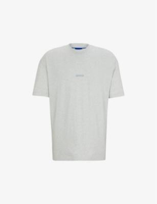 Logo-print relaxed-fit cotton T-shirt by HUGO BOSS