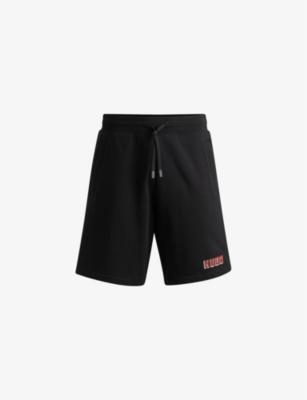 Logo-print relaxed-fit cotton sweatshorts by HUGO BOSS
