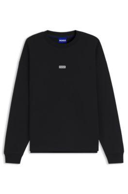 Logo-print sweatshirt in cotton terry by HUGO BOSS
