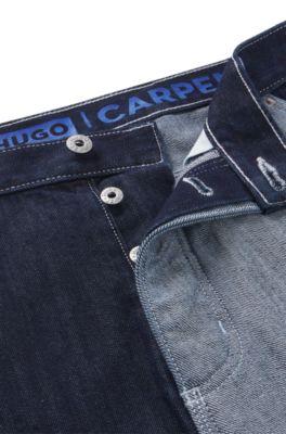 Loose-fit jeans in mixed denims by HUGO BOSS