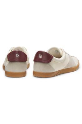 Low-top sneakers with suede trims by HUGO BOSS