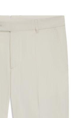 Machine-washable tapered-fit trousers in stretch fabric by HUGO BOSS