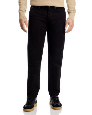 Maine Regular Fit Jeans in Black by HUGO BOSS