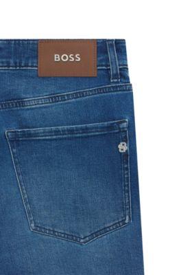 Maine regular-fit jeans in super-soft blue denim by HUGO BOSS