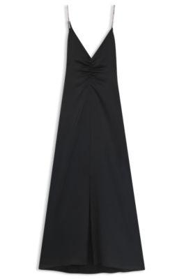 Maxi dress with rhinestone straps by HUGO BOSS