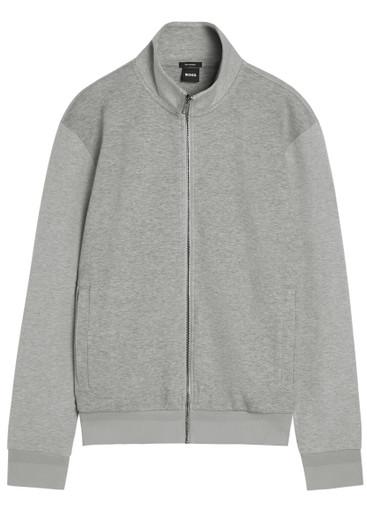 Melange cotton-blend sweatshirt by HUGO BOSS