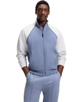 Men's Cotton-Blend Contrast Piping Sweatshirt by HUGO BOSS