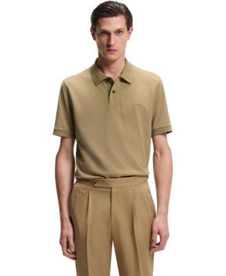 Men's Cotton Piqu&eacute; Pallas Embroidered Logo Polo Shirt by HUGO BOSS