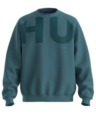 Men's Crewneck Regular-Fit Sweatshirt by HUGO BOSS