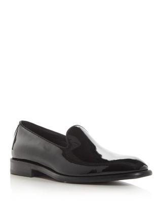 Men's Derrek Patent Slip On Formal Loafers by HUGO BOSS