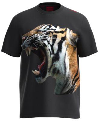 Men's Digre Tiger Graphic Short Sleeve Crewneck T-Shirt by HUGO BOSS Men's Digre Tiger Graphic Short Sleeve Crewneck T-Shirt by HUGO BOSS