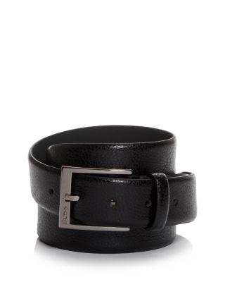 Men's Elloy Leather Belt by HUGO BOSS