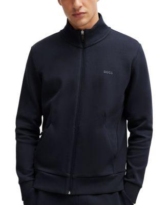 Men's Logo Print Zip-Up Sweatshirt by HUGO BOSS