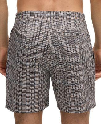 Men's Micro-Print Swim Shorts by HUGO BOSS
