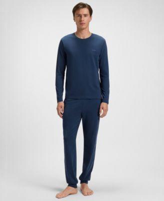 Men's Mix and Match Long-Sleeve Crewneck T-Shirt by HUGO BOSS