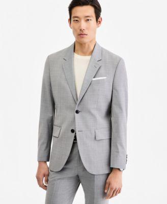 Men's Modern-Fit Dark Gray Suit Separates Jacket by HUGO BOSS