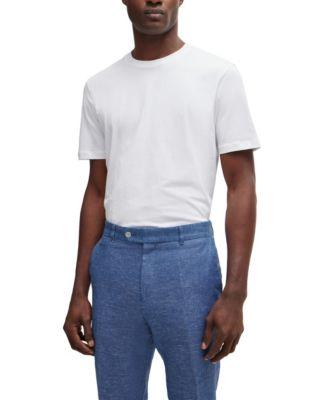 Men's Regular-Fit Cotton-Jersey T-Shirt by HUGO BOSS
