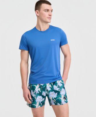 Men's Short-Sleeve Sun Protection Rashguard Swim Shirt by HUGO BOSS