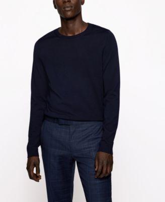 Men's Slim-Fit Merino Wool Sweater by HUGO BOSS