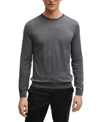 Men's Slim-Fit Merino Wool Sweater by HUGO BOSS