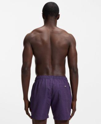 Men's Squiggle Print 5" Swim Trunks by HUGO BOSS
