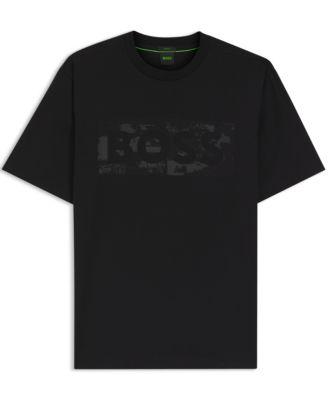Men's Stretch-Cotton Logo Artwork T-Shirt by HUGO BOSS
