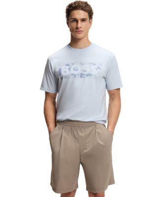 Men's Stretch-Cotton Logo Artwork T-Shirt by HUGO BOSS