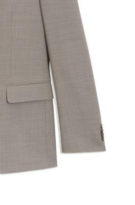 Micro-patterned two-piece slim-fit suit in stretch cloth by HUGO BOSS