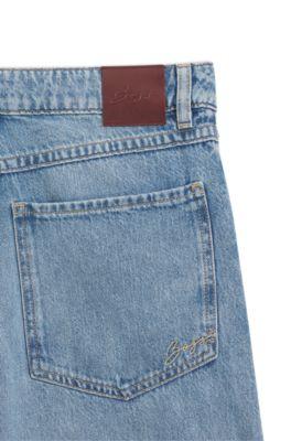 Mid-rise cropped jeans in a relaxed fit by HUGO BOSS