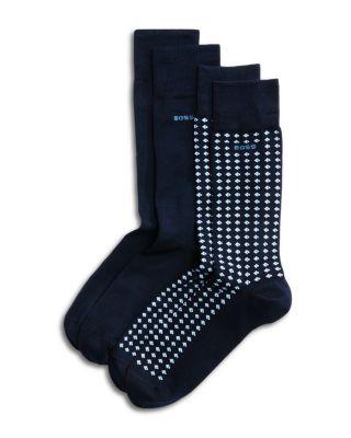 Mini Pattern Crew Socks by HUGO BOSS