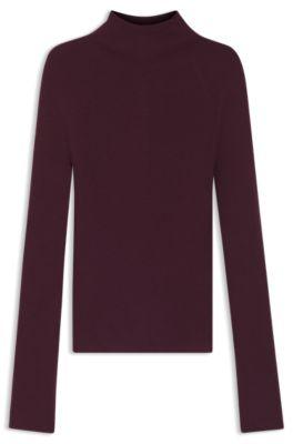 Mixed-ribbing sweater in virgin wool by HUGO BOSS