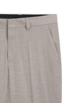 Modern-fit pants in stretch twill by HUGO BOSS