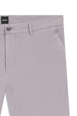 Modern-fit shorts in stretch-cotton twill by HUGO BOSS