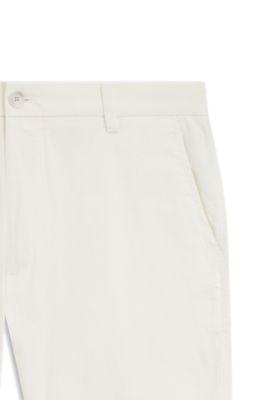 Modern-fit shorts in stretch-cotton twill by HUGO BOSS