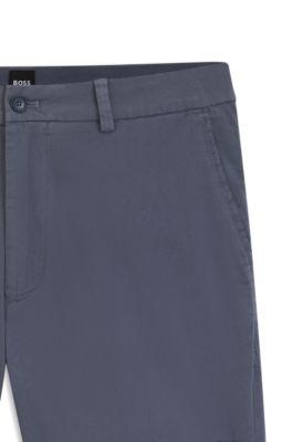 Modern-fit shorts in stretch-cotton twill by HUGO BOSS